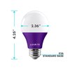 Luxrite A19 LED Light Bulbs 8W (60W Equivalent) Purple Colored Bulbs Non-Dimmable E26 Base 6-Pack LR21494-6PK